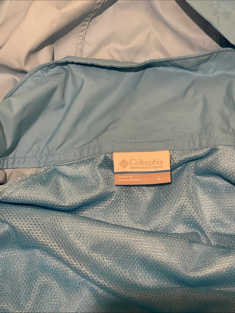 packable raincoat Columbia Light Blue Women's jacket - Picture 3 of 10